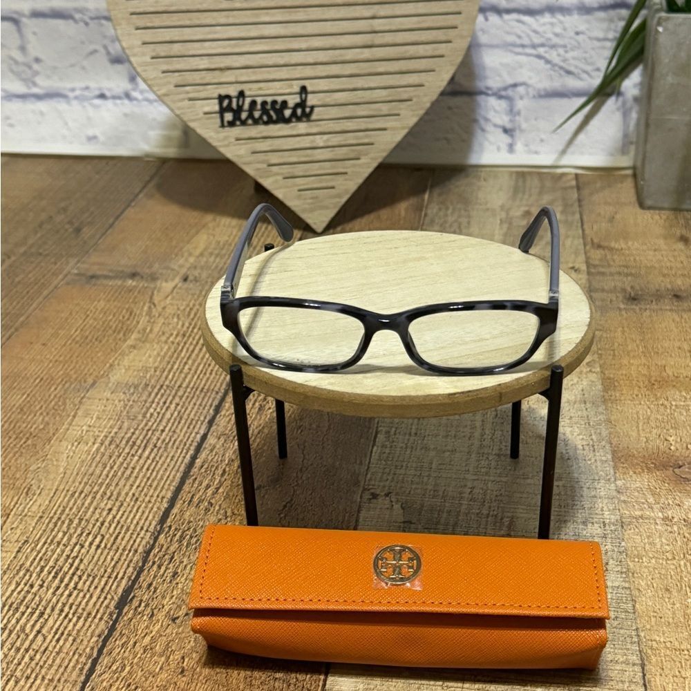 Tory Burch Ty 2055 Tortoise Rectangular Eyeglasse… - image 1